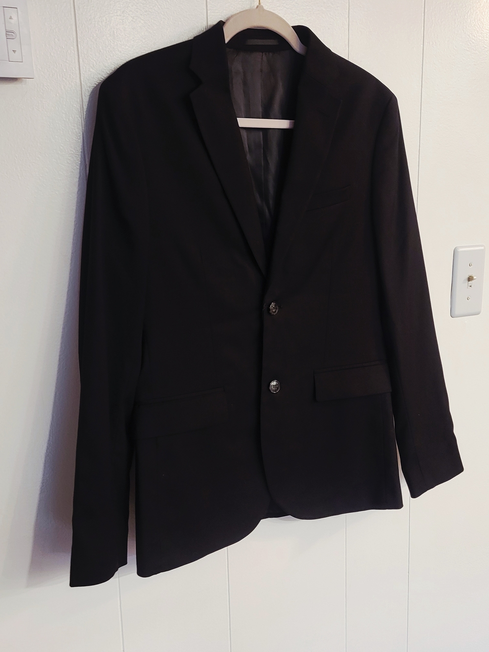 H&M Men's Black Slim Fit Single-Breasted Blazer - Picture 3 of 7
